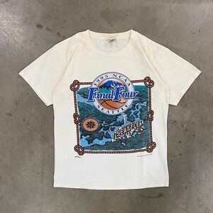 Vintage Nutmeg 1995 NCAA Final Four Seattle Basketball Nature T-Shirt Size L